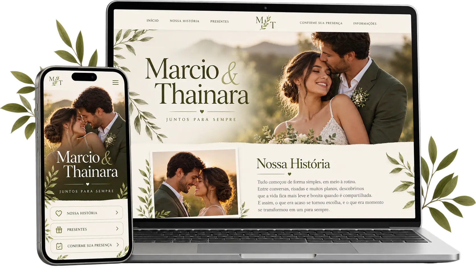 Editor do site de casamento no Ceremony